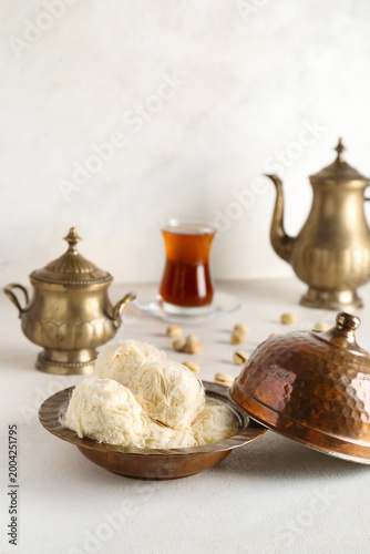 Bowl with tasty Turkish Pis...