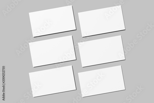 Slides presentation blank mockup 3d Rendering