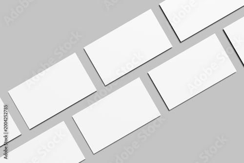 Slides presentation blank mockup 3d Rendering