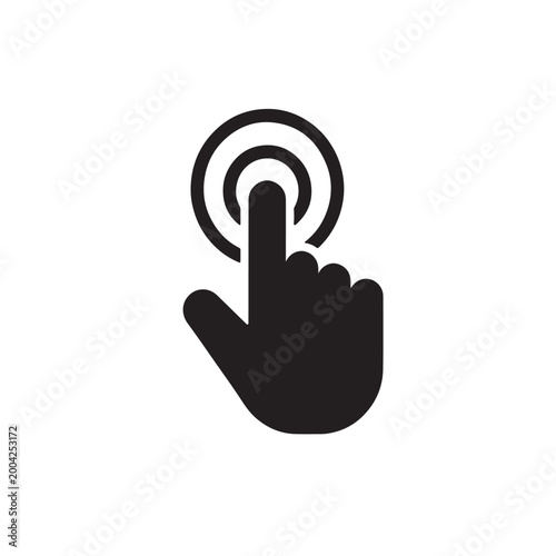 Single Tap Touch Gesture Icon