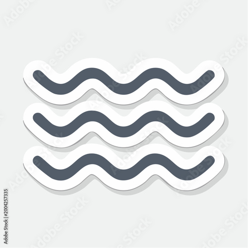 Stylized Waves Icon