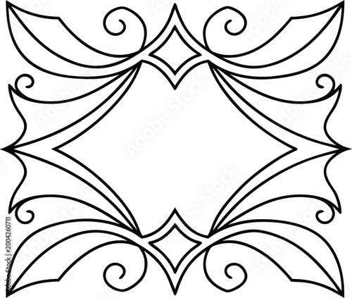 Elegant ornate frame design with classic scrollwork and diamond motifs perfect for wedding invitations or decorative borders