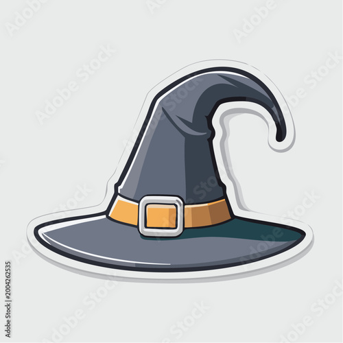 Cartoon Witch Hat with Buckle