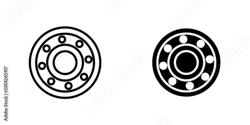 Принти на полотні Car bearing icon on white background, editable stroke svg 10
