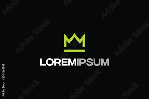 Simple Crown logo vector template