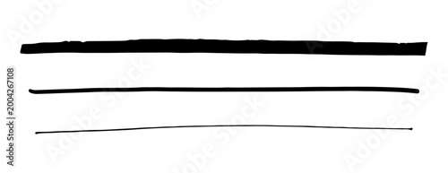 シンプルな手書きの線