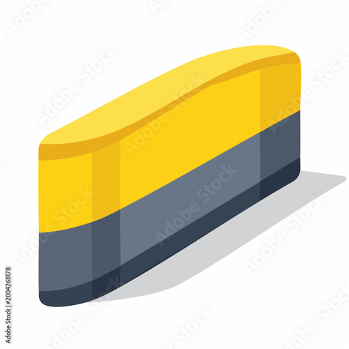Yellow and Gray Eraser Icon