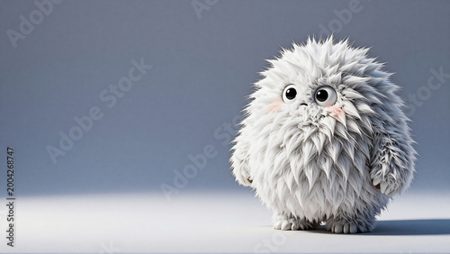 Fluffy Adorable Monster Character Art