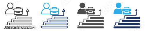 career icon set multi concept