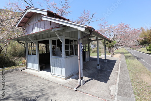 旧片上鉄道　天瀬駅の駅舎