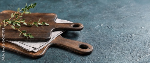 Wooden cutting boards, napk...