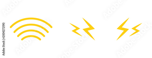 Simple illustration of radio waves