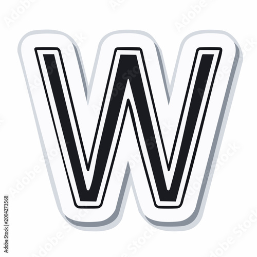Stylized Letter W Icon
