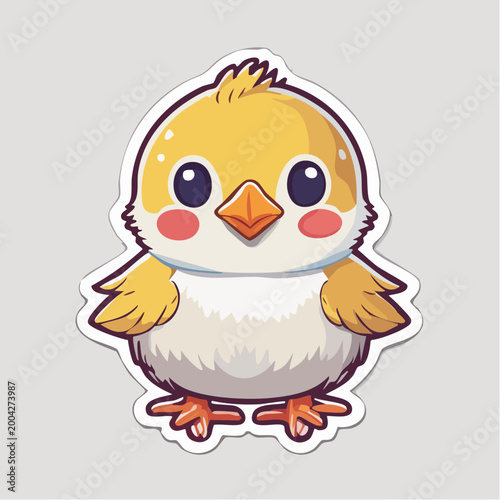 Cute Cartoon Chick Sticker