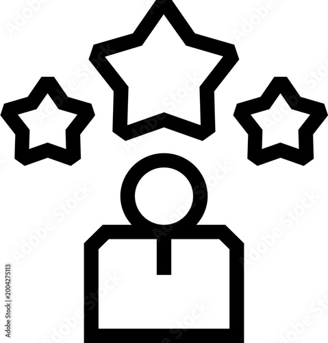 Leadership Rating Feedback Outline Icon