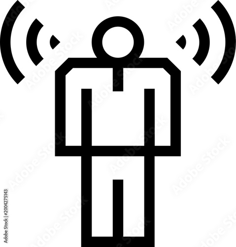 Leadership Perception Resonance Outline Icon