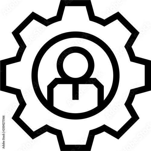 People Management Outline Icon