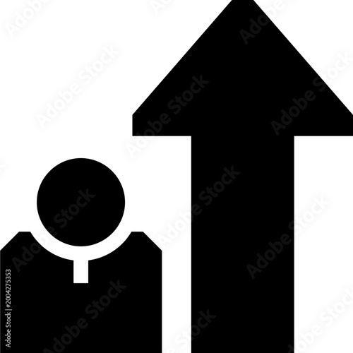 Leadership Growth Arrow Icon
