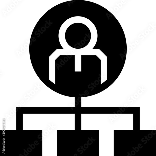 Organization Structure Hierarchy Icon