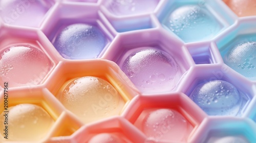 Pastel Bubble Fidget Toy, Close-up, Tactile Texture, Minimalist Design, Sensory Tool, Stress Relief, 3D Render, Digital Art, Vibrant Colors