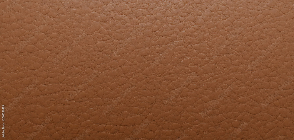 Fototapeta premium Brown leather texture, close-up surface