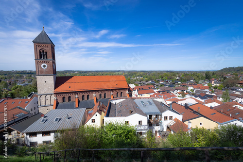 Panorama von Kraiburg am Inn