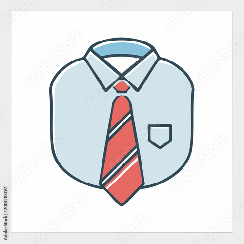 Business Shirt and Tie Icon