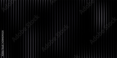 Photos Glass background with silver ribbed effect and abstract 3D line pattern
