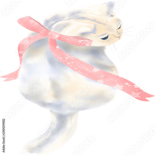  Cute Cats Clipart PNG Kawaii Cat Clipart Set Hand Drawn Watercolor Cats Adorable Kitty