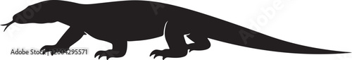 Photos Black silhouette of a dinosaur Vector