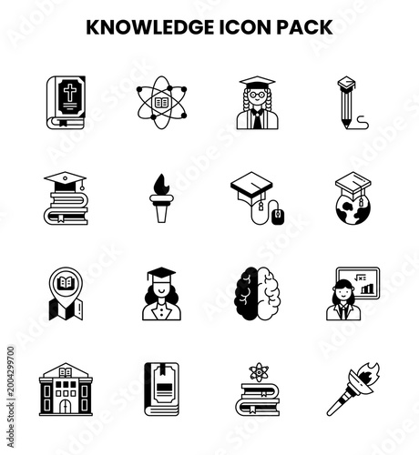 Knowledge DuoTone Bundle Icons Pack