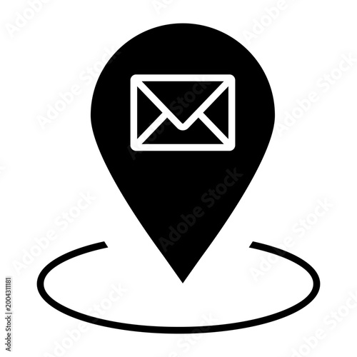 Mail icon vector. Letter Illustration sign. Mail delivery symbol. Mailing list logo.