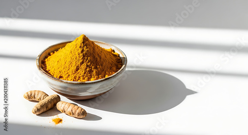 Turmeric powder fresh roots