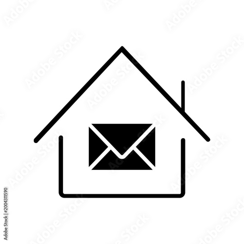 Mail icon vector. Letter Illustration sign. Mail delivery symbol. Mailing list logo.