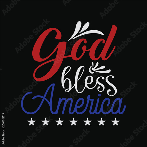 Foto Patriotic USA shirt - God Bless America