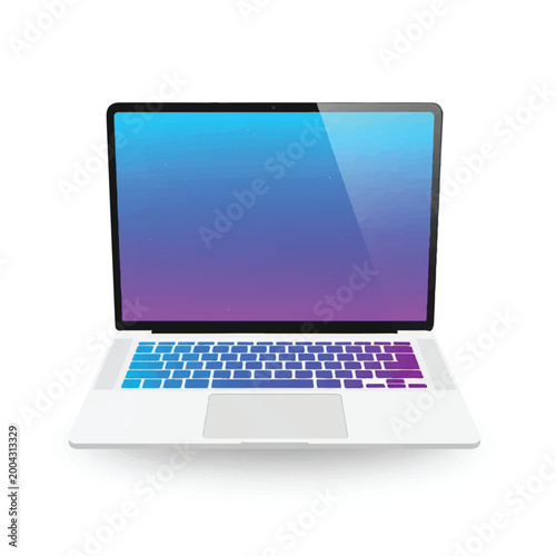 laptop isolated on white background