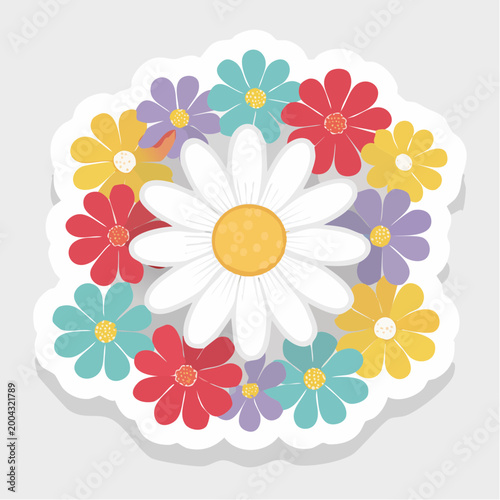 Colorful Daisy Flower Arrangement