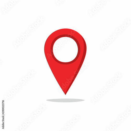 Red 3D Map Pin Icon