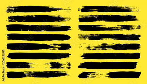 Grunge neon brush strokes, lines, ink smudges, hand-drawn scribble shapes. Handmade sketchy marks, stains, charcoal streaks. Paint textures, dry brush effect. Marker underline. Vector illustration