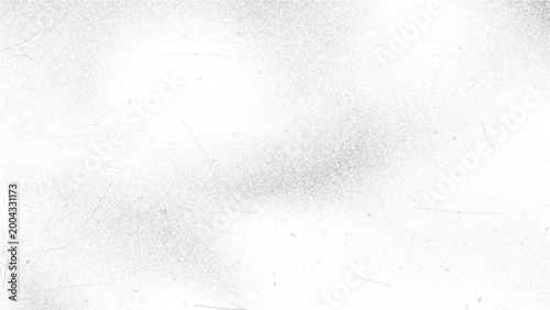 Dust grunge vector background with scratches, hair, particles, and subtle noise, creating a worn monochrome overlay for film texture, abstract backdrops, distressed design, and stock use.