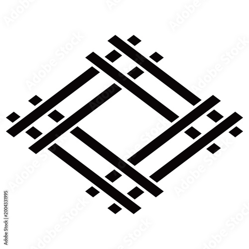 家紋です。変わり組井桁といいます