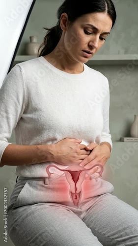 Female anatomy challenge: uterine bleeding, menstrual period, womb disorder, cycle irregularity, ovary dysfunction, endometrium health, hormone imbalance, reproduction trouble, gynecology medicine.