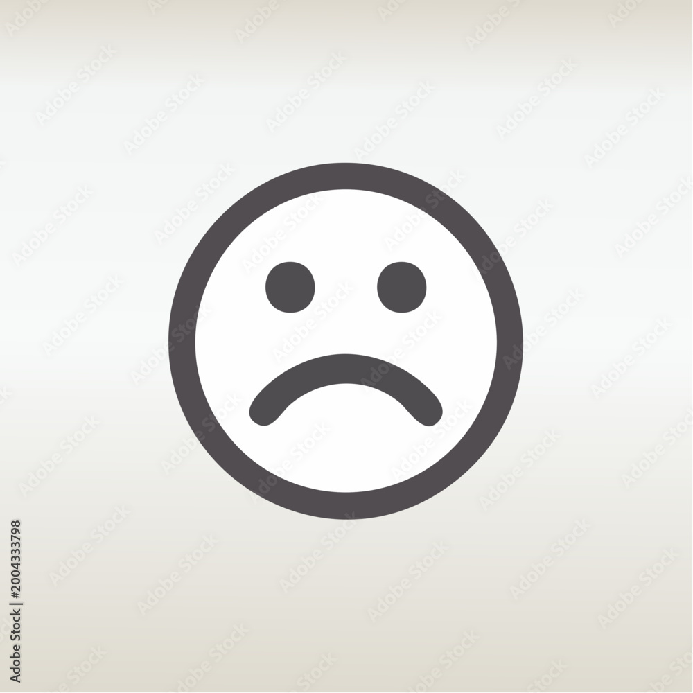 Fototapeta premium Sad Face Icon