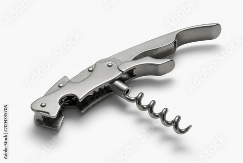 Sleek Stainless Steel Corkscrew for Wine Enthusiasts