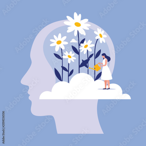 Фотография Mental Health Awareness Illustration