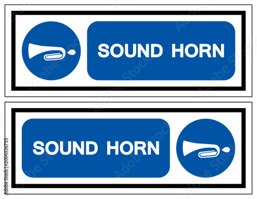 Sound Horn Symbol Sign ,Vector Illustration, Isolate On White Background Label.EPS10