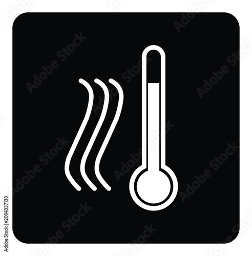 Caution Hot Surface Do Not Touch Symbol Sign,Vector Illustration, Isolated On White Background Label. EPS10