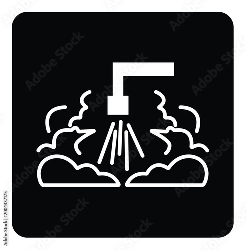 Caution Hot Surface Do Not Touch Symbol Sign,Vector Illustration, Isolated On White Background Label. EPS10