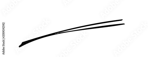 細いペンで書いた手書きの吹き出し