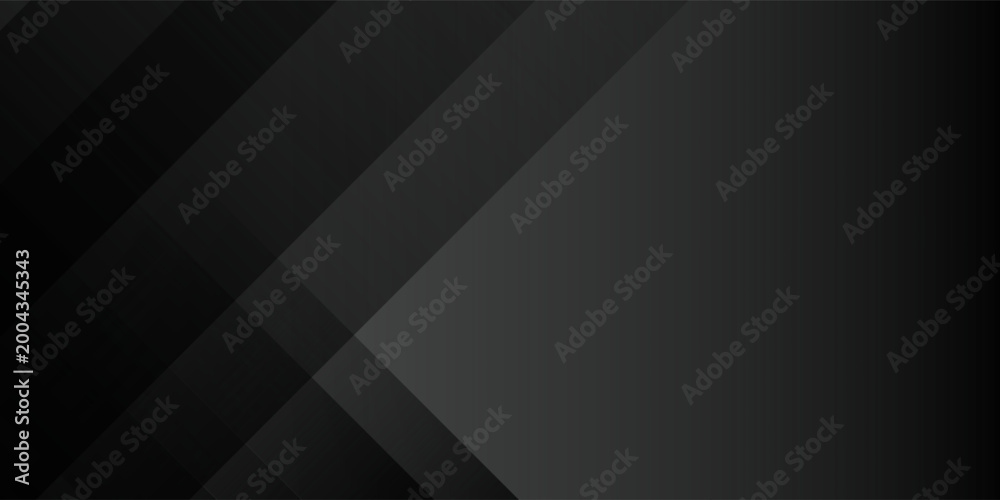 Obraz premium Dark deep black dynamic abstract vector background with wavy lines.